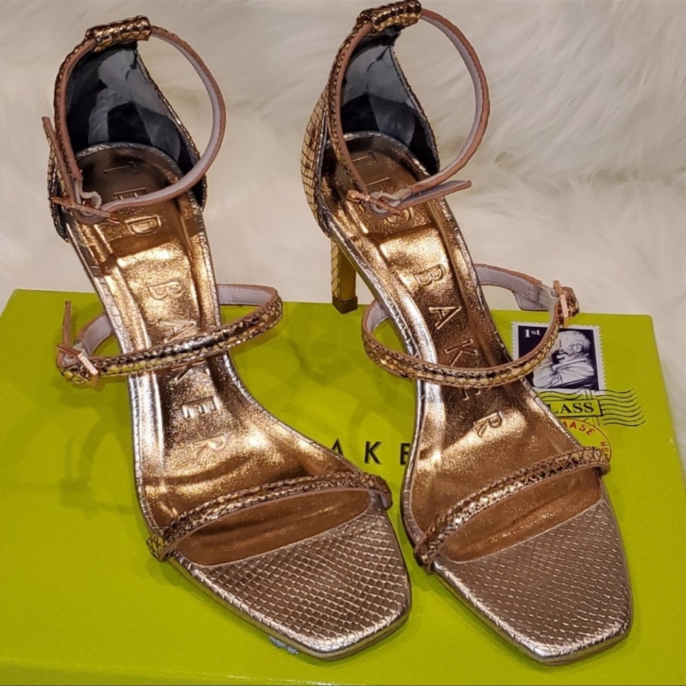 Ted Baker London Triple Strap Heels NWOT